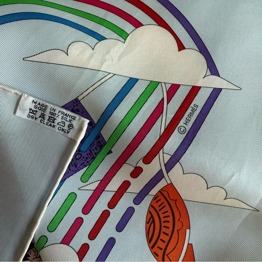 Hermès La Maison des Carrés Silk Scarf 90cm Pierre Marie Rare - Picture 10 of 12